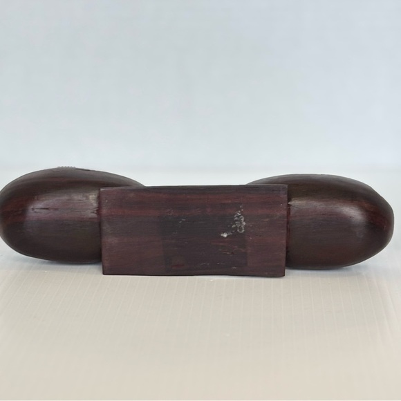 Vintage Duck Salt & Pepper Cellar Wood Hand Carving - Picture 7 of 9